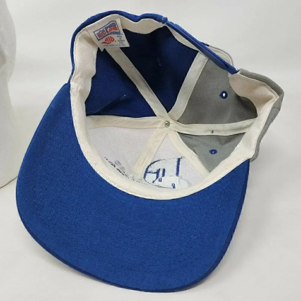 VINTAGE DALLAS COWBOYS AJD PRO LINE COLOR BLOCK SPELLOUT SNAPBACK HAT CAP
